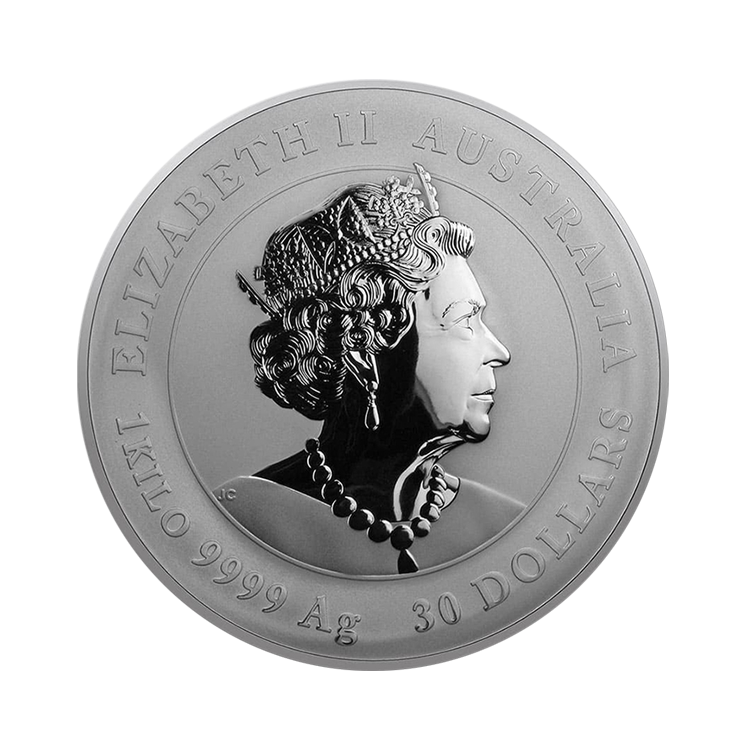 1 Kilogram silver coin Lunar 2020 back
