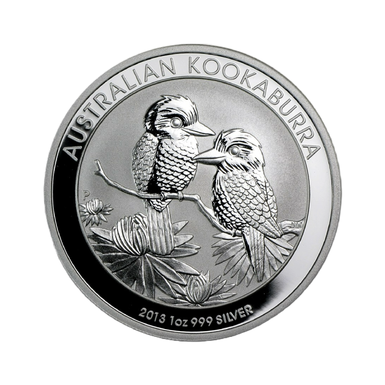 1 troy ounce silver coin Kookaburra 2013 front