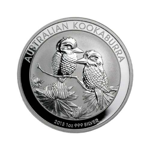 1 troy ounce silver coin Kookaburra 2013 front