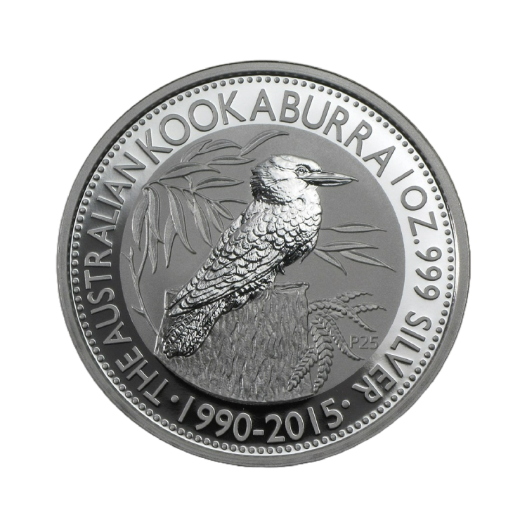 1 troy ounce silver Kookaburra coin 2015 front
