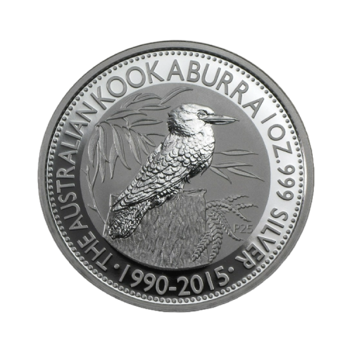 1 troy ounce silver Kookaburra coin 2015 front