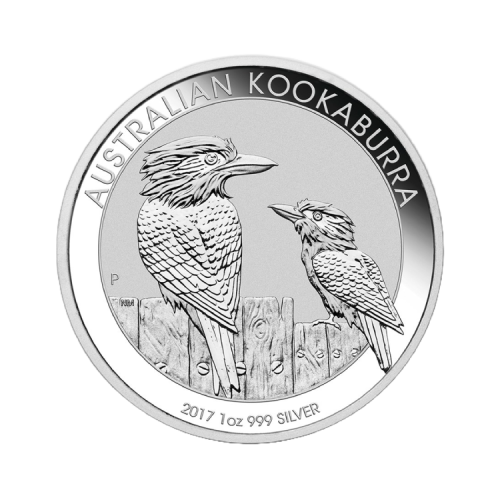 1 troy ounce silver Kookaburra coin 2017 front