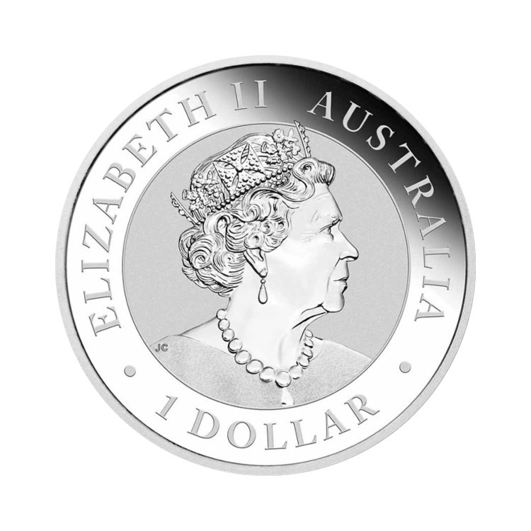 1 troy ounce silver Kookaburra coin 2017 back