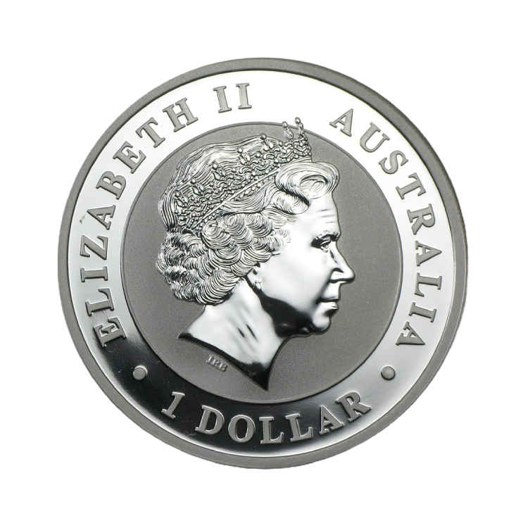2012 - Silver coin Kookaburra 1 troy ounce back