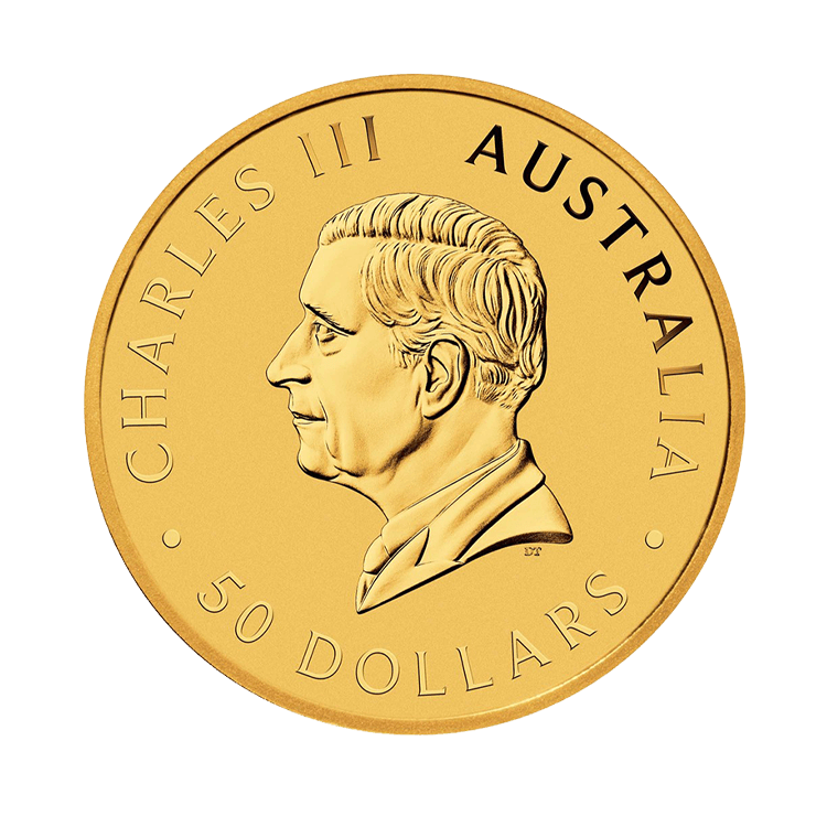 1/2 troy ounce gouden Kangaroo 2024 voorkant