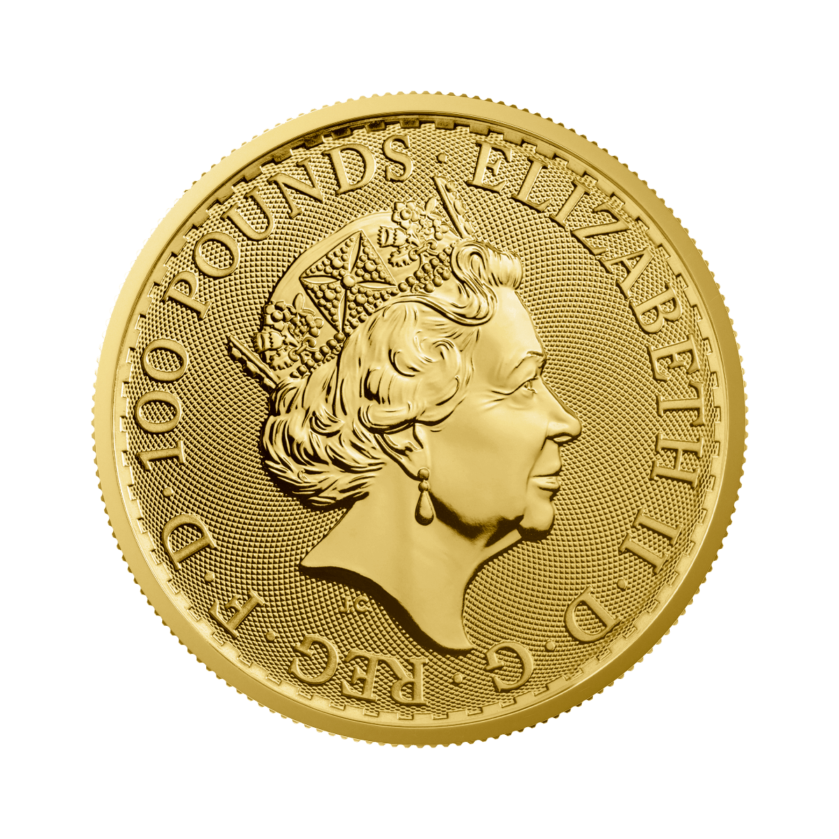 Voorkant 1 troy ounce gouden Britannia munt