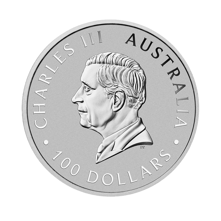1 troy ounce platinum coin Kangaroo 2025 back