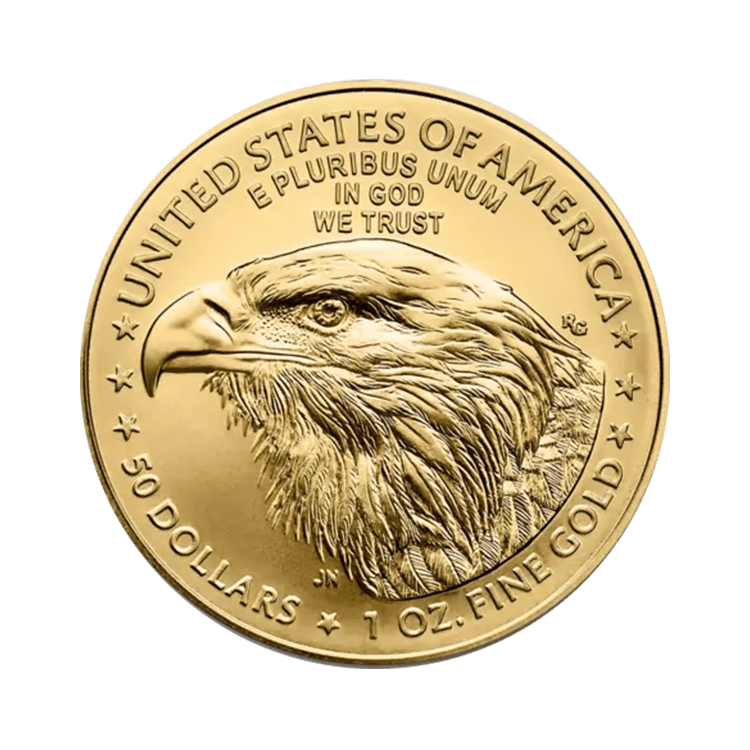 Gouden American Eagle 2025 achterkant