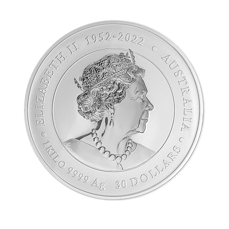 1 kilogram silver coin Lunar 2024 back