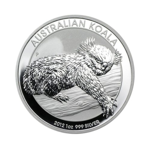 1 troy ounce zilveren Koala munt 2012 voorkant