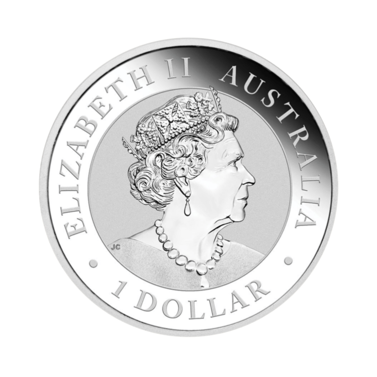 1 troy ounce zilveren Koala munt 2012 achterkant