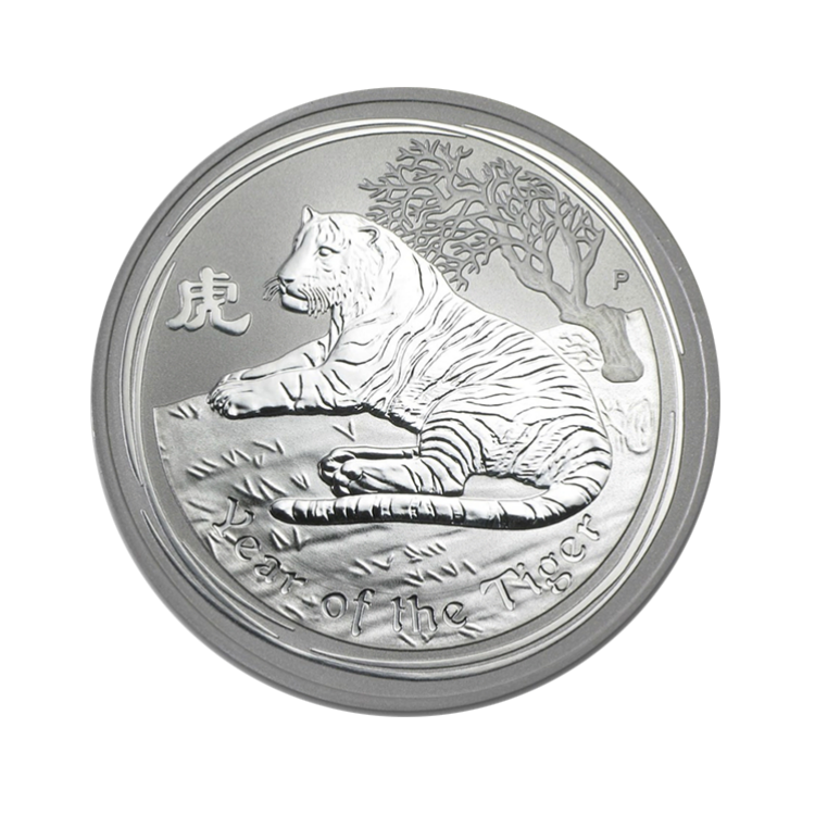 1 Kilo Lunar silver coin 2010 front