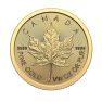 Gouden 1/10 troy ounce Maple Leaf munt 2025 voorkant