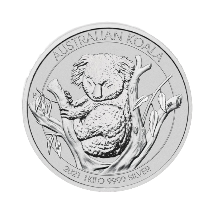 1 kilo silver Koala coin 2021 front
