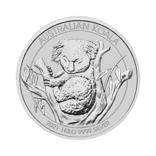 1 kilo silver Koala coin 2021 front