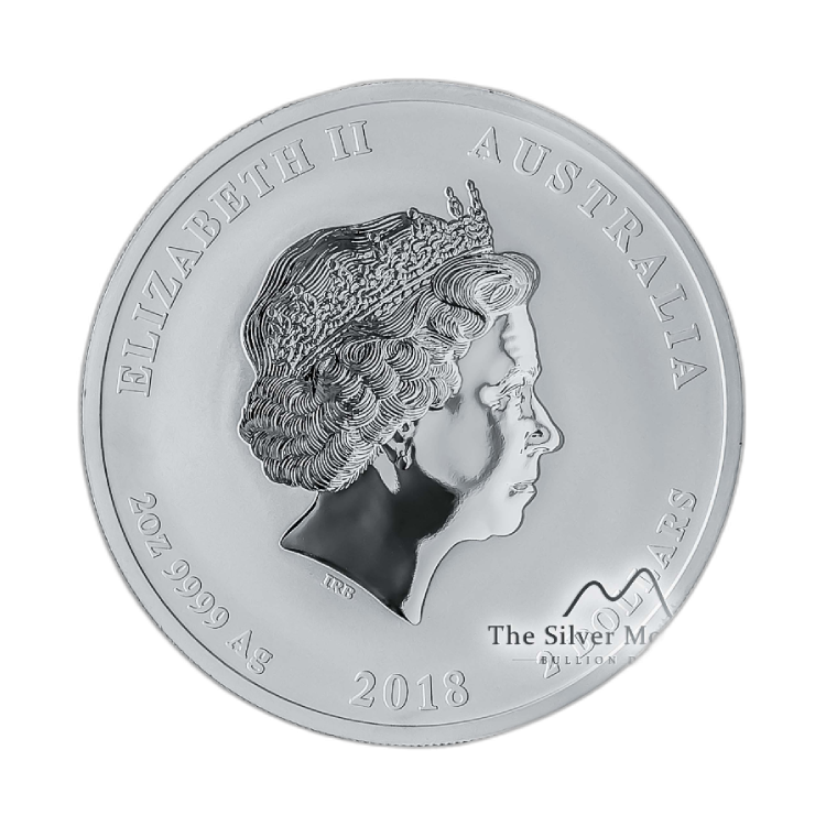 1 kilogram silver Lunar coin 2018 Year of the Dog back