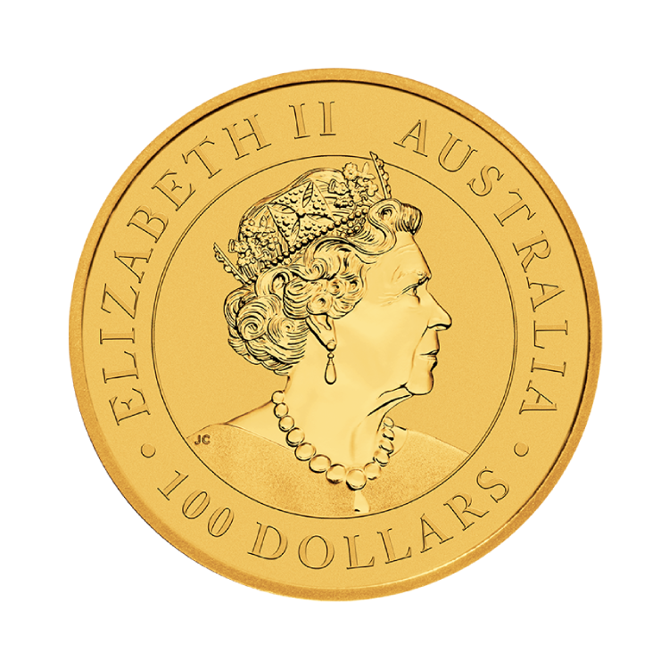 1 troy ounce gouden Australian Emu 2019 achterkant