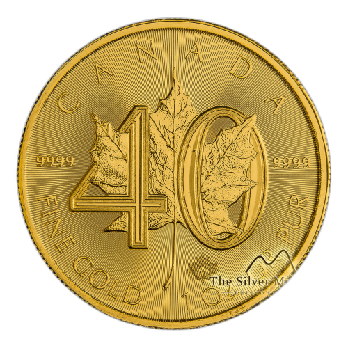 Gouden Maple Leaf Jubileum Munt voorkant
