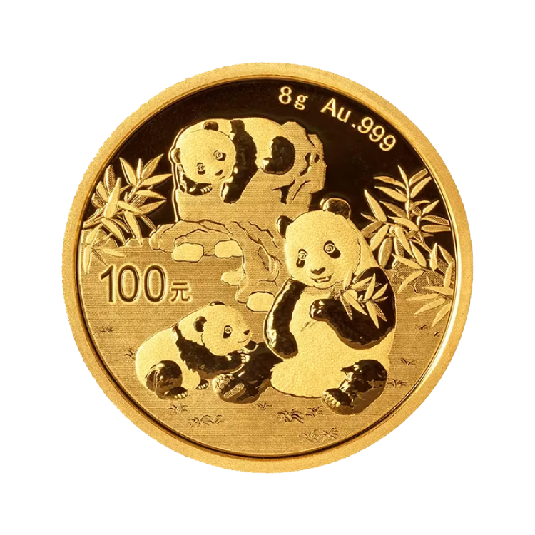 Gouden Panda 8 gram voorkant