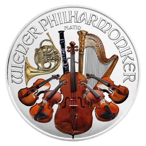 1 Troy ounce zilveren munt Philharmoniker 2016 Color Edition voorkant