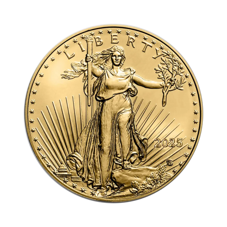 Gouden American Eagle 2025 achterkant