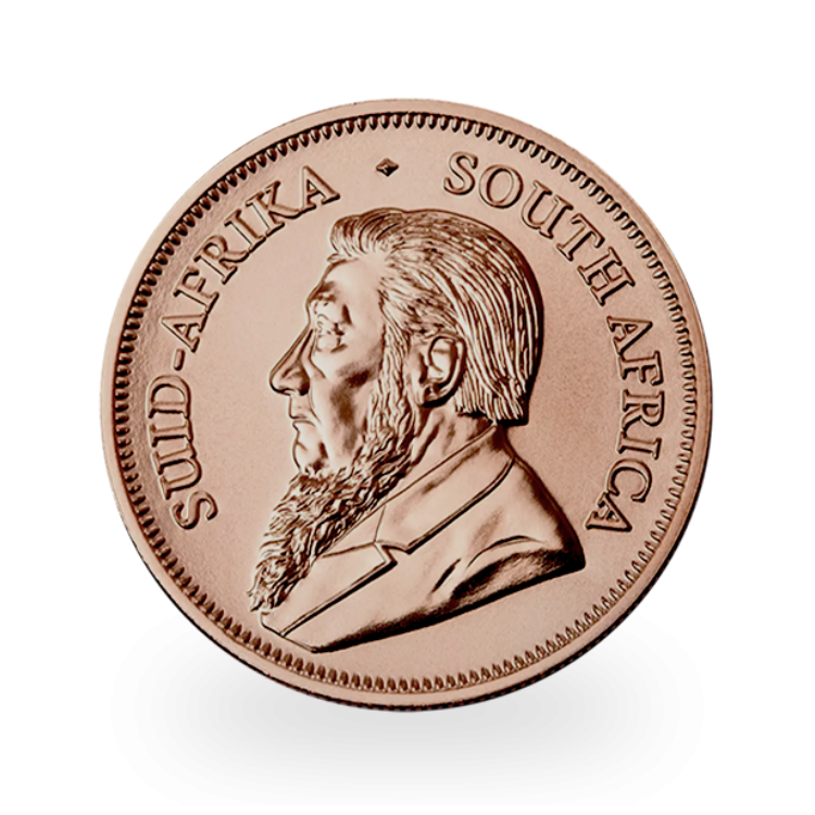 1 troy ounce gouden Krugerrand munt 2024 voorkant