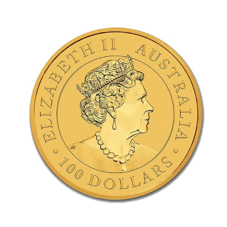 1 troy ounce gouden Australian Emu 2020 achterkant