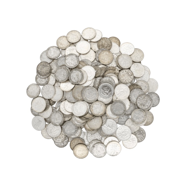 2 kilo puur zilver Nederlands muntgeld perspectief 2