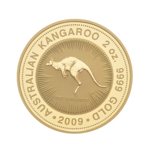 2 troy ounce gouden Kangaroo munt voorkant