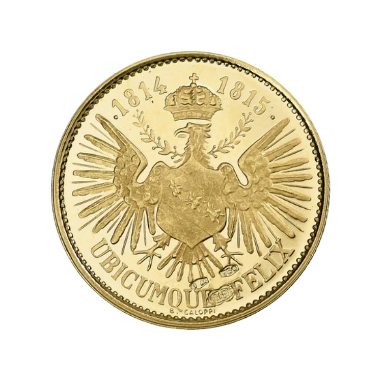 Gold medal Napoleone Sovrano dell’Elba front