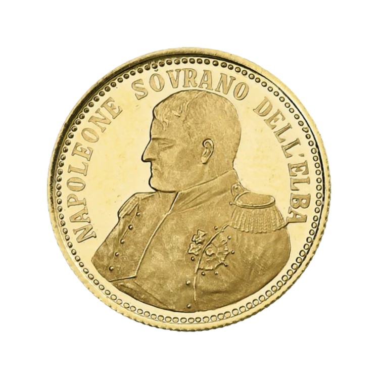 Gold medal Napoleone Sovrano dell’Elba back