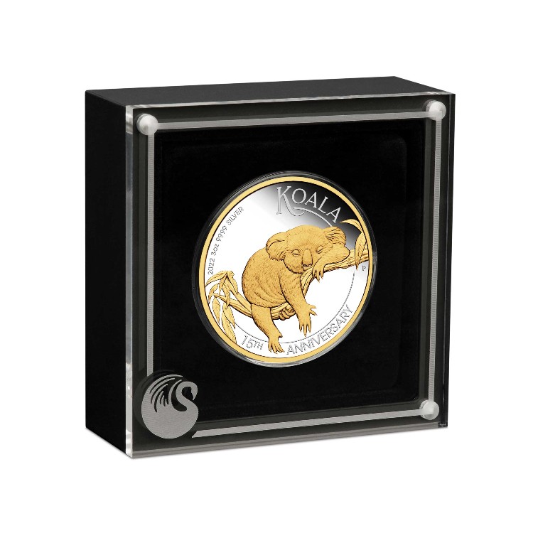 3 troy ounce zilveren Koala 15th Anniversary perspectief 2