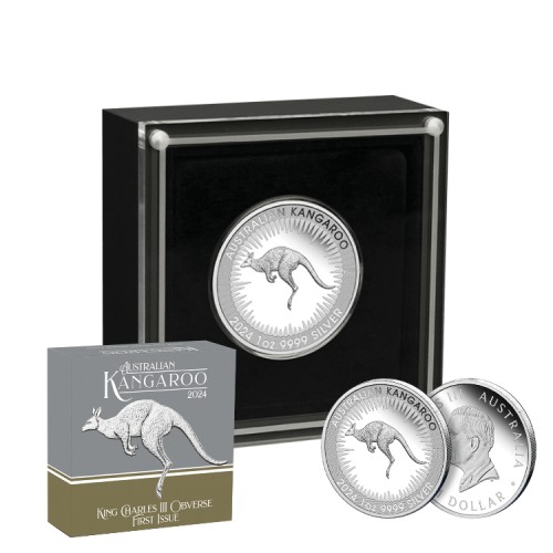 1 troy ounce zilveren Kangaroo proof 2024 voorkant