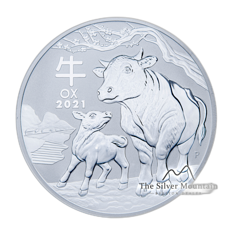 1 Kilogram silver coin Lunar 2021 front
