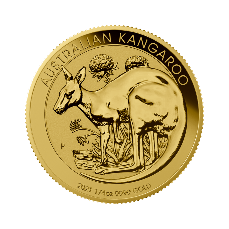 1/2 Troy ounce gouden munt Kangaroo 2021 voorkant