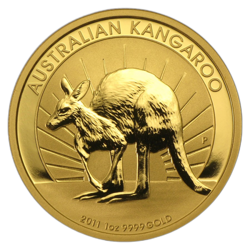 1/10 troy ounce gouden Kangaroo munt 2011 voorkant