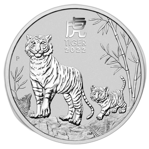 1 Kilogram silver coin Lunar 2022 front
