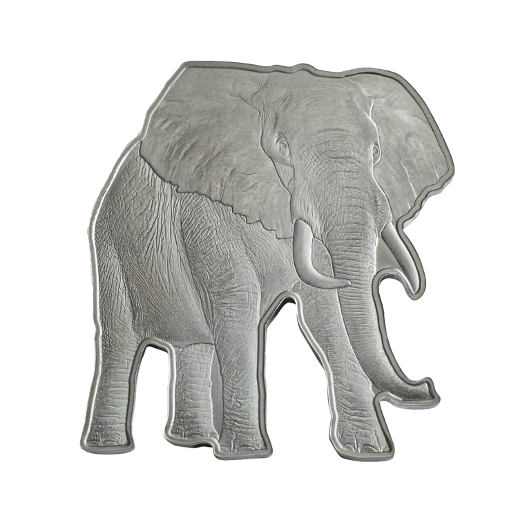 1 troy ounce silver coin African Elephant 2021 front