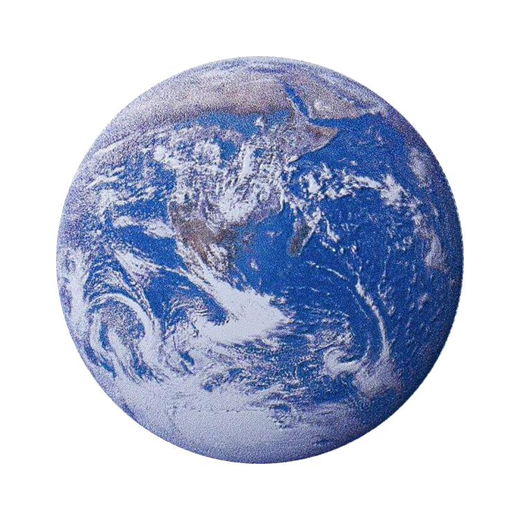 1 troy ounce zilveren Blue Marble munt proof voorkant